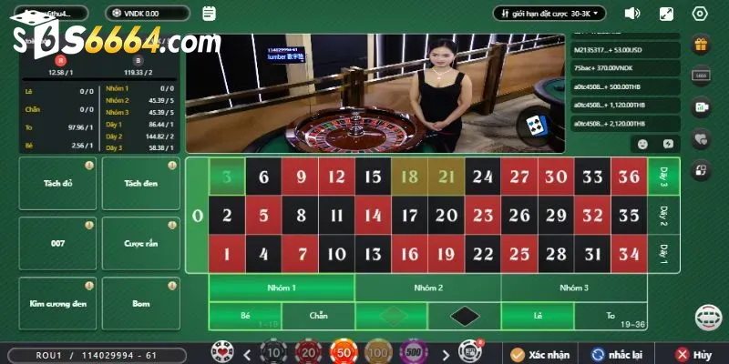 Các kèo đầu tư trong Roulette S666