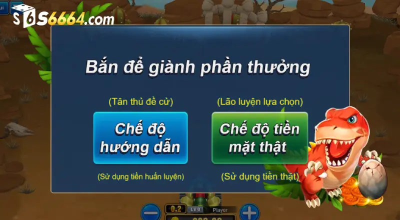 Chơi Bắn cá khủng long cực dễ