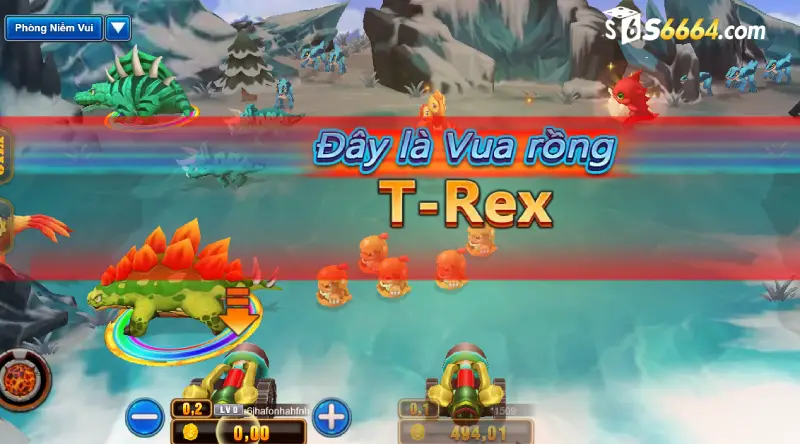 Đồ họa Bắn cá khủng long đẹp mắt