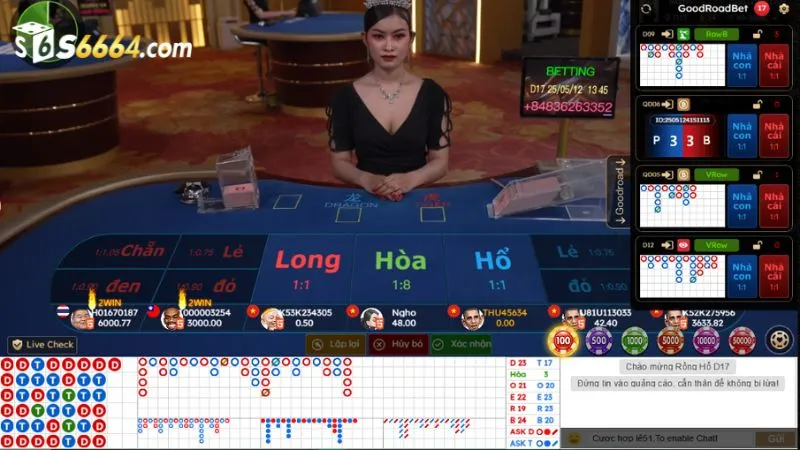 Giao diện game Casino tại nhà cái trực tuyến S666