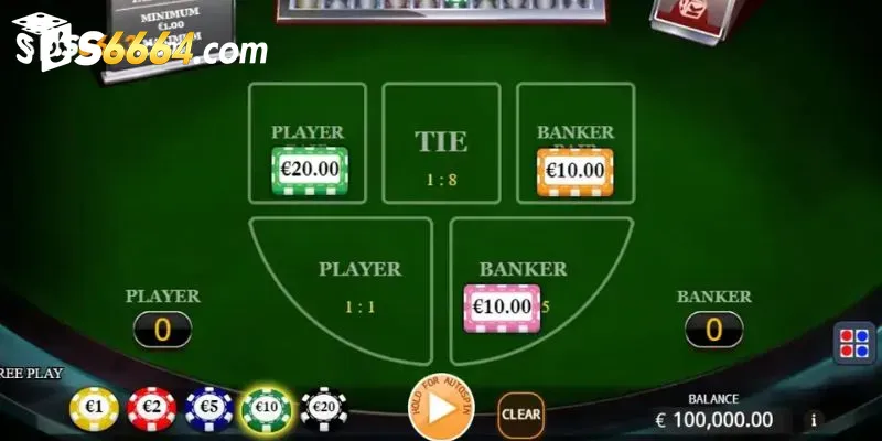 Mức thanh toán trong Baccarat S666